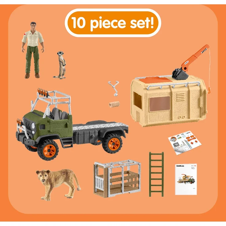 Scheich Wild Life 42475 'Großer Truck Tierrettung', ab 3 Jahren, 10 Teile – Bild 5