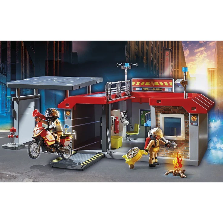 PLAYMOBIL City Action 71193 'Mitnehm-Feuerwehrstation', 61 Teile, ab 4 Jahren – Bild 4