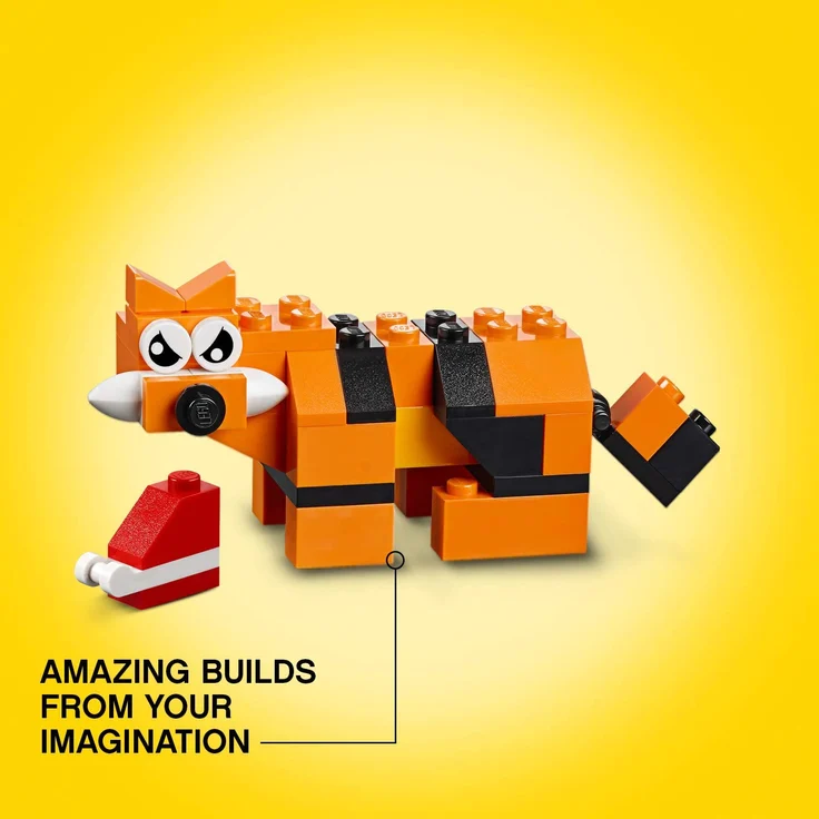 LEGO Classic 10696 'Mittelgroße Bausteine-Box', 484 Teile, ab 4 Jahren, LEGO-Steine in 35 verschiedenen Farben, inkl. speziellen Elementen – Bild 3