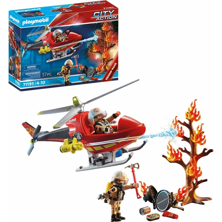 PLAYMOBIL City Action 71195 'Feuerwehr-Hubschrauber', 57 Teile, ab 4 Jahren – Bild 1