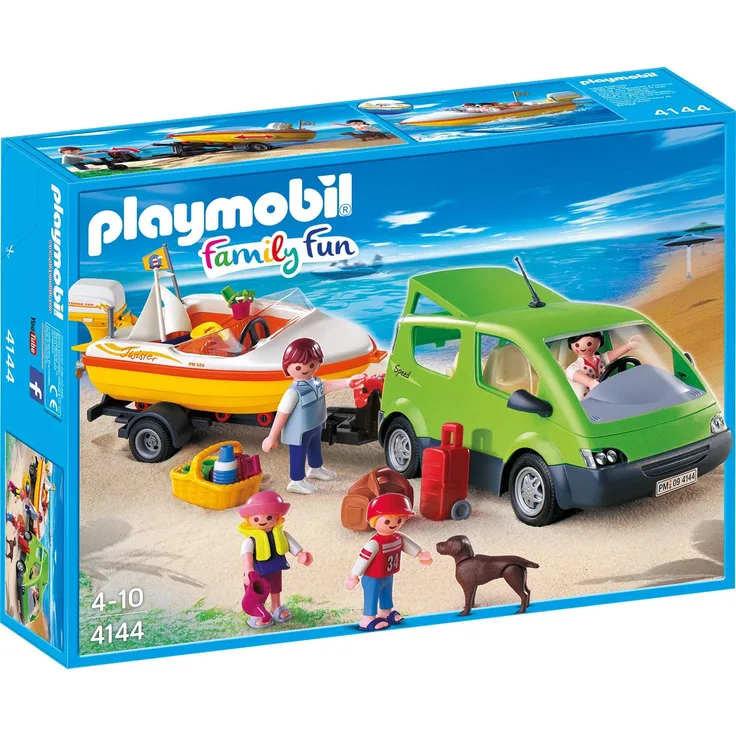Playmobil Family Fun 4144 'Familyvan mit Bootsanhänger', ab 4 Jahren