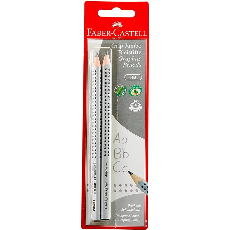 "Faber-Castell Bleistift Jumbo Grip HB 2er Blisterkarte"