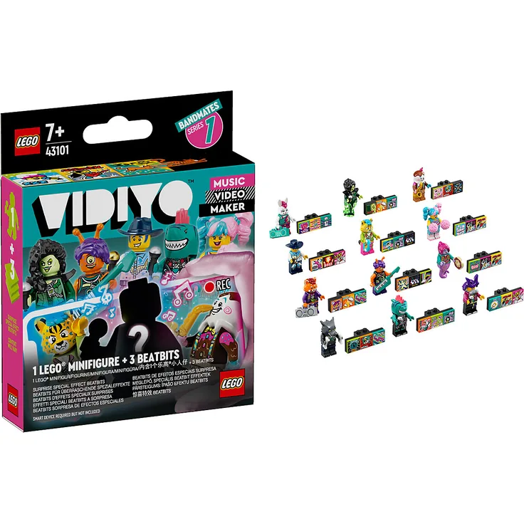 LEGO® VIDIYO™ 43101 'Bandmates', 11 Teile, ab 7 Jahren - je 1 Stück, Auswahl erfolgt zufällig