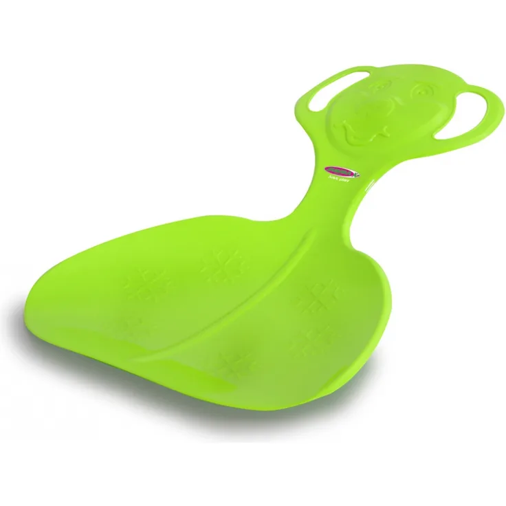 Jamara 'Snow Play Schneeflitzer Bär' grün, Schneerutscher, Haltegriffe am Pfannenkopf, langlebiger/ flexibler Kunststoffkörper, Bärform am Griff, Leichtgewicht mit nur 165 g, ab 3 Jahren