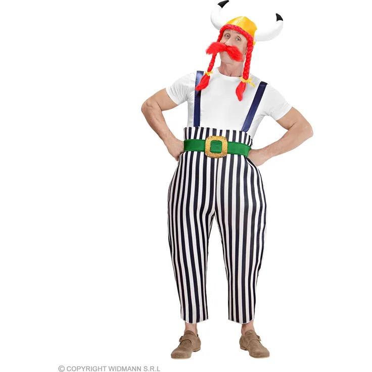 Dicker Gallier Kostüm - Gallier Verkleidung Römer Karneval L - 52/54
