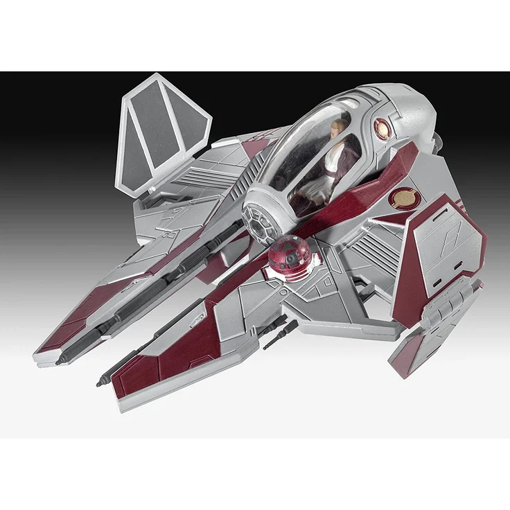 Revell Modellbausatz Star Wars Obi Wan's Jedi Starfighter im Maßstab 1:58, Level 3, originalgetreue Nachbildung mit vielen Detai – Bild 4
