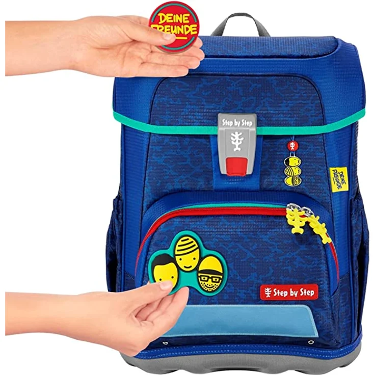 Step by Step Cloud 'Deine Freunde' Anfängerranzen Set 5tlg., 19 Liter, Blau – Bild 3