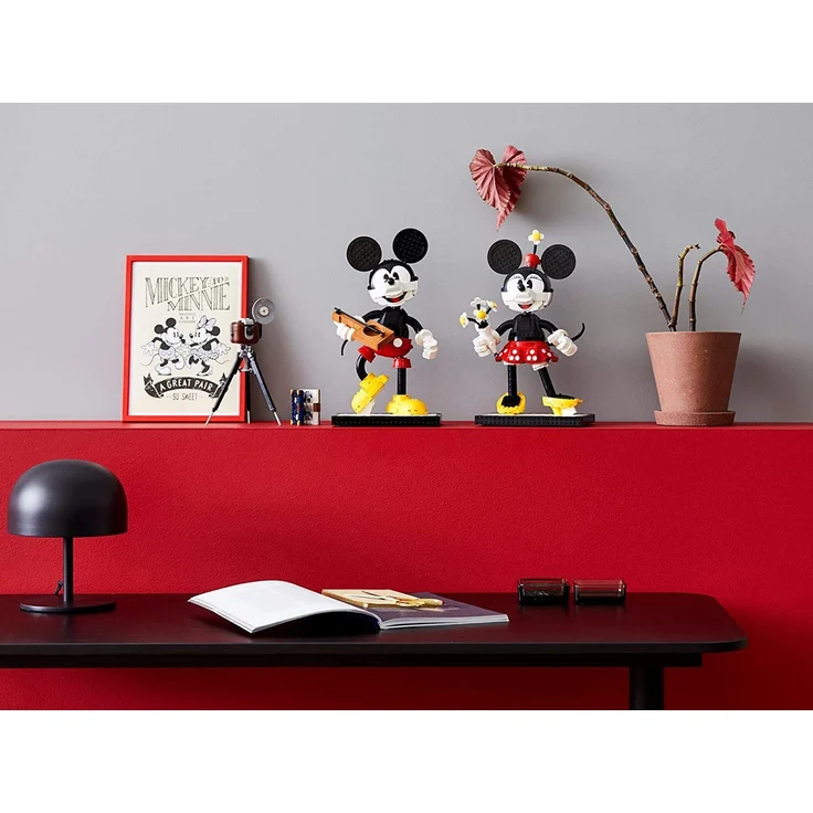 LEGO Disney 43179 'Micky Maus und Minnie Maus', 1739 Teile, ab 18 Jahren, viele fantastische Details, Retro-Optik – Bild 8