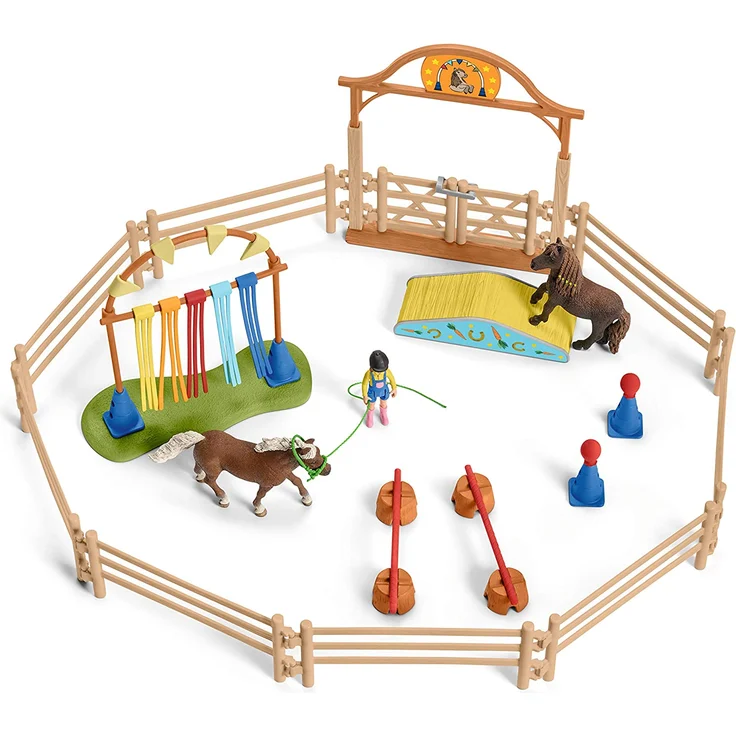 Schleich Farm World 42481 'Pony Agility Training', ab 3 Jahren, 41 Teile - Preisvergleich – Bild 2