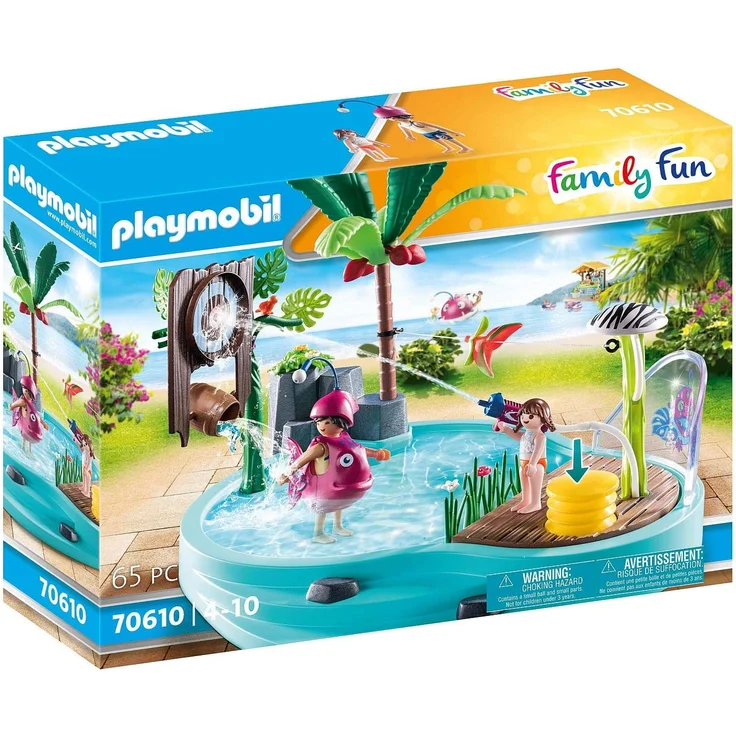 Playmobil Family Fun 70610 'Spaßbecken mit Wasserspritze', 65 Teile, ab 4 Jahren – Bild 1