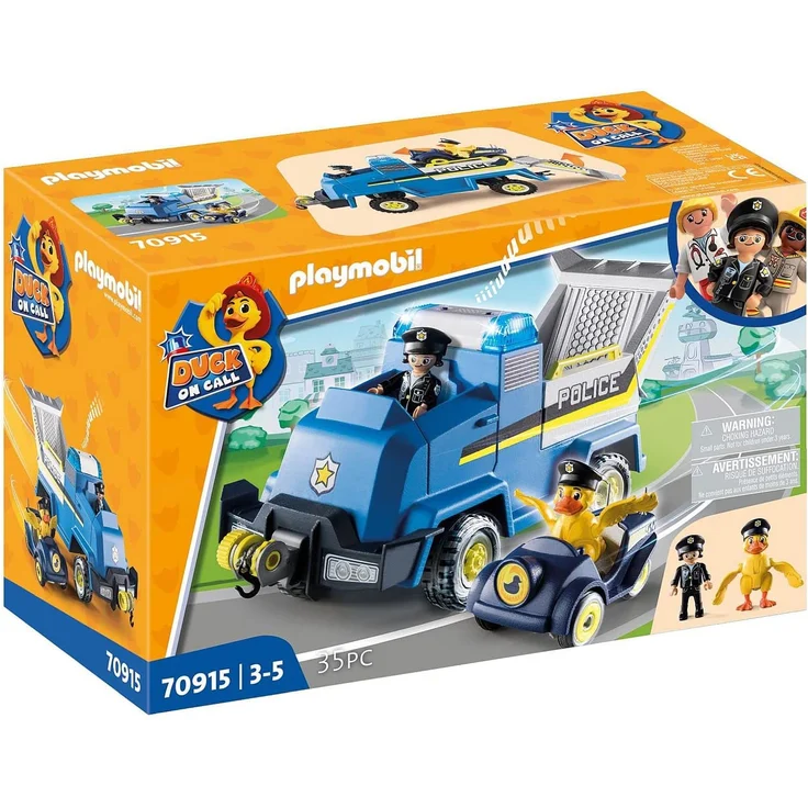 Playmobil DUCK ON CALL 70915 'Polizei Einsatzfahrzeug', 35 Teile, ab 3 Jahren – Bild 1