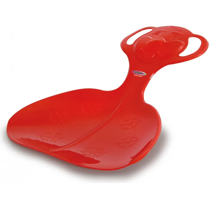 Jamara 'Snow Play Schneeflitzer Bär' rot, Schneerutscher, Haltegriffe am Pfannenkopf, langlebiger/ flexibler Kunststoffkörper, Bärform am Griff, Leichtgewicht mit nur 165 g, ab 3 Jahren
