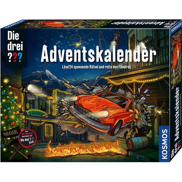 KOSMOS ‎630560 'Die drei ??? Adventskalender, Löse die 24 spannenden Rätsel und rette den Film-Dreh' ab 8 Jahren