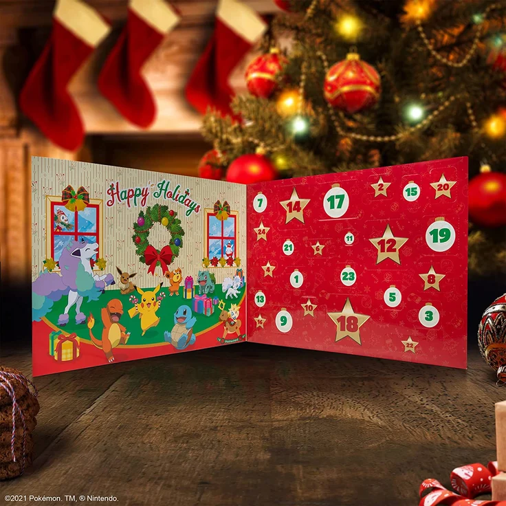 Pokemon Deluxe Adventskalender Holiday 2021 Calendar Feiertagskalender 24 Türen / 46 Teile – Bild 8