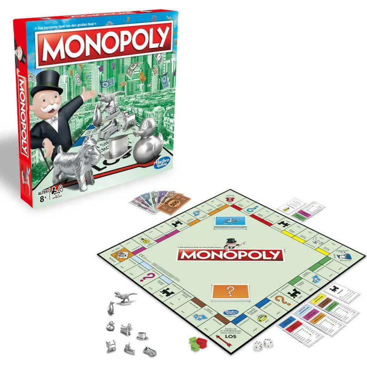 Hasbro C1009398 'Monopoly Classic', für 2-6 Spieler, 90 bis 120 Minuten Spielzeit, ab 8 Jahren – Bild 3