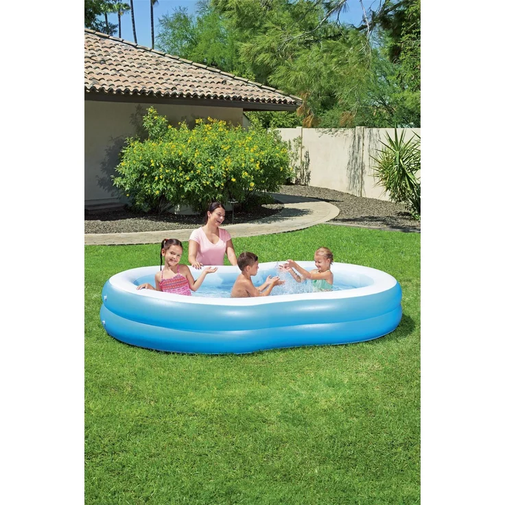 Bestway 'Family Pool Lagune', 262 x 157 x 36 cm, ab 3 Jahren, extra breite Seitenwände, stabile Konstruktion – Bild 7