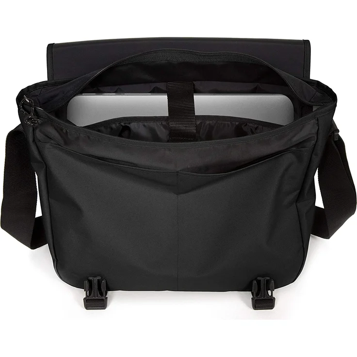 Eastpak 'Delegate' Umhängetasche, 20 Liter, 30,5 x 38,5 x 13 cm (H/B/T), Platz für Laptops bis 17 Zoll, gepolsterter Schultergurt, schwarz – Bild 2