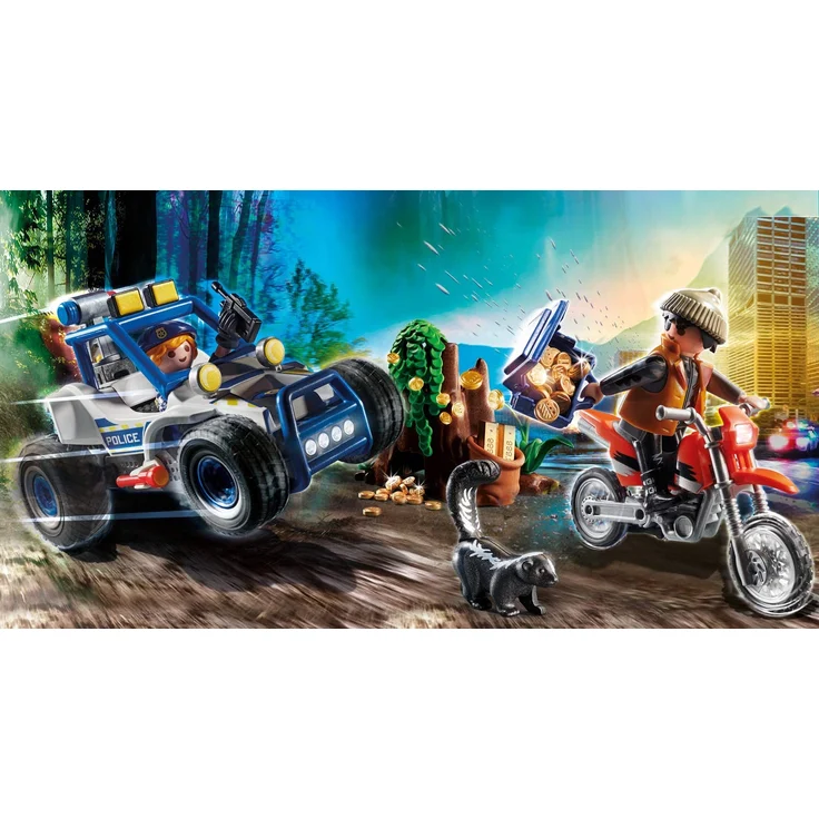 Playmobil City Action 70570 'Polizei-Geländewagen: Verfolgung des Schatzräubers', 89 Teile, ab 4 Jahren – Bild 2