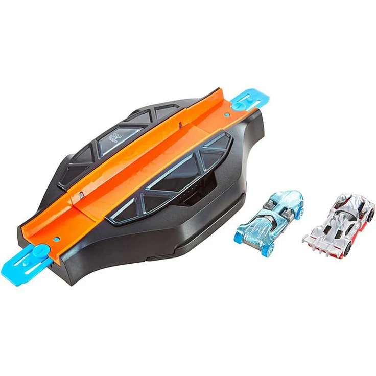 Hot Wheels iD FXB53 - Race Portal mit zwei exklusiven Fahrzeugen mit NFC-Chip zum Scannen in der Hot Wheels iD App, Auto Spielzeug ab 8 Jahren – Bild 1