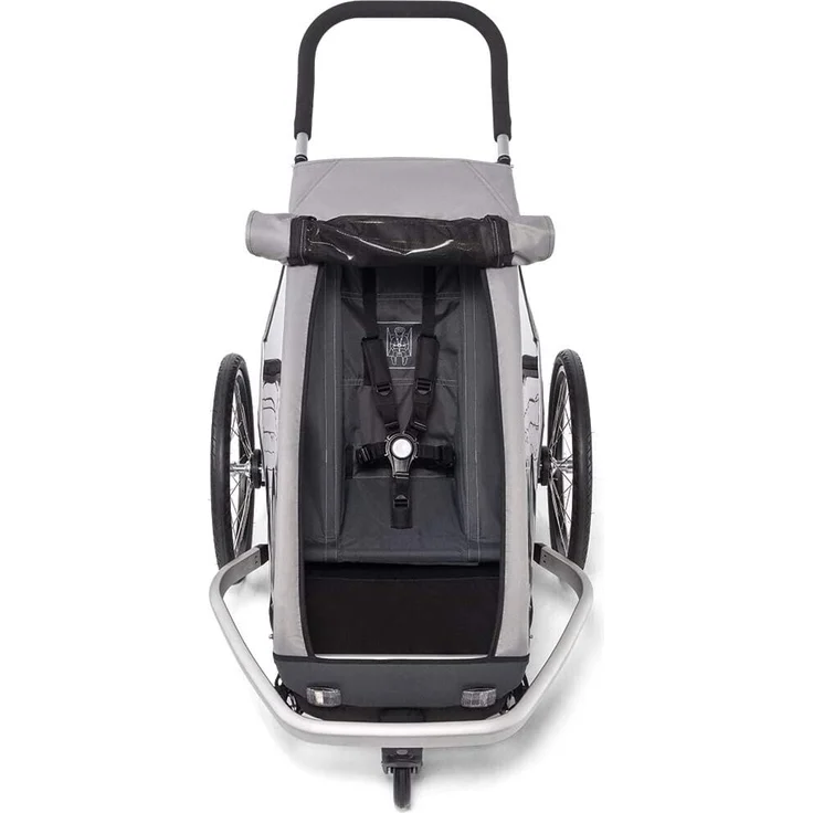 Croozer 'Kid Keeke 1' Kinderanhänger 2020, Stone Grey, 1-Sitzer – Bild 4