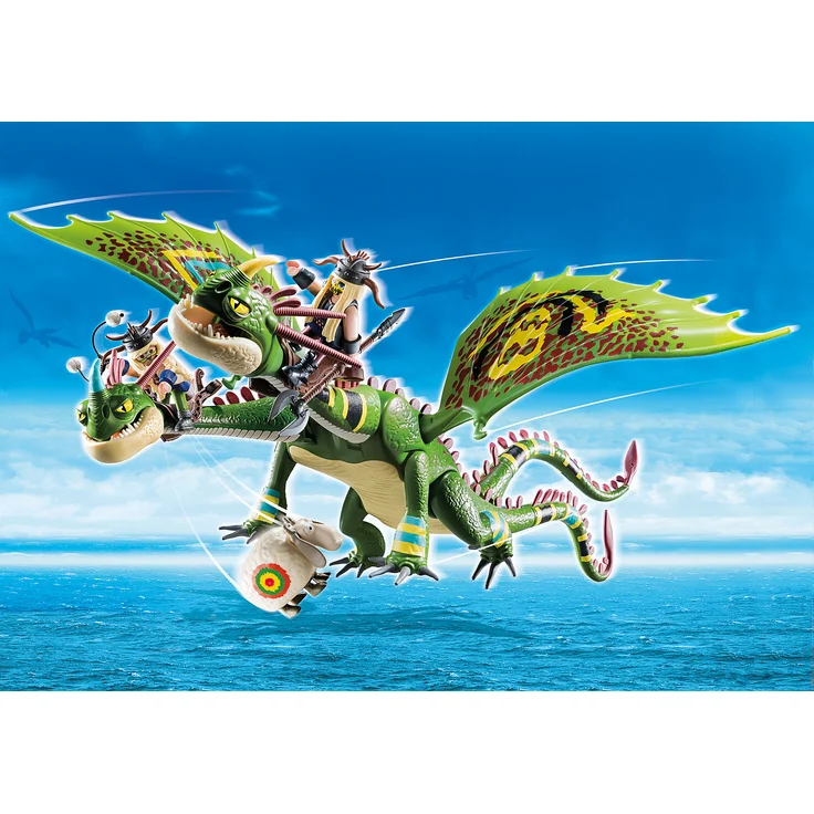 PLAYMOBIL Dragons 70730 'Dragon Racing: Raffnuss und Taffnuss mit Kotz und Würg' 30 Teile, ab 4 Jahren – Bild 2