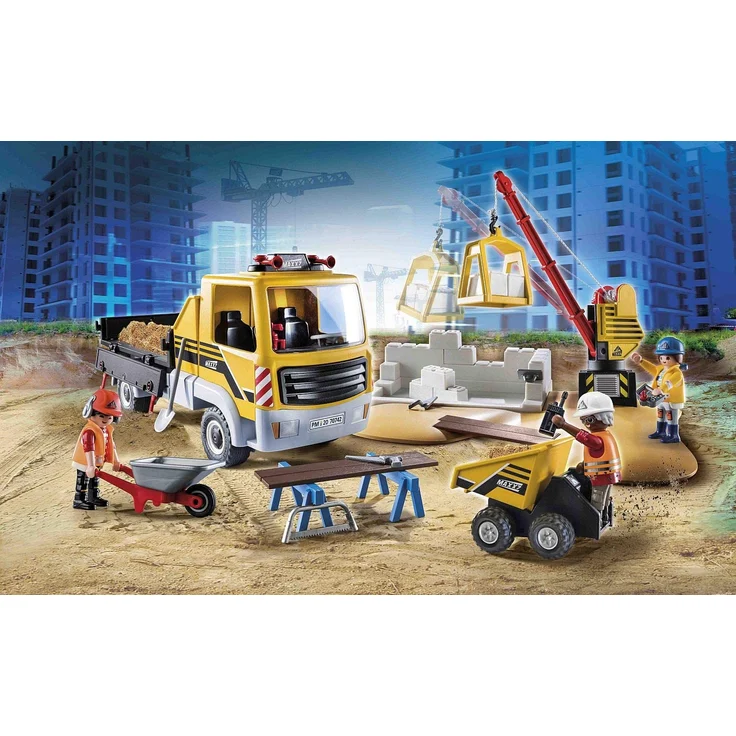 Playmobil City Action 70742 'Baustelle mit Kipplaster', 82 Teile, ab 4 Jahren – Bild 2