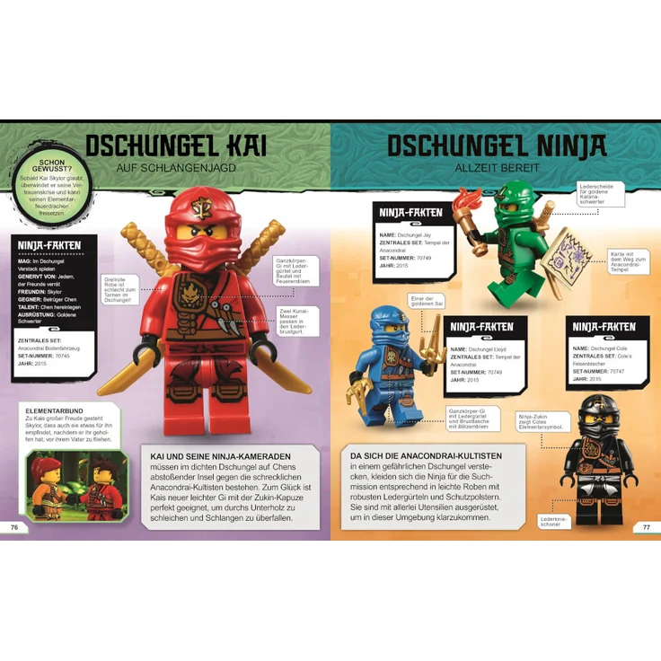 Buch: NINJAGO Lexikon der Minifiguren. Neuausgabe: Mit exklusiver Minifigur – Bild 2