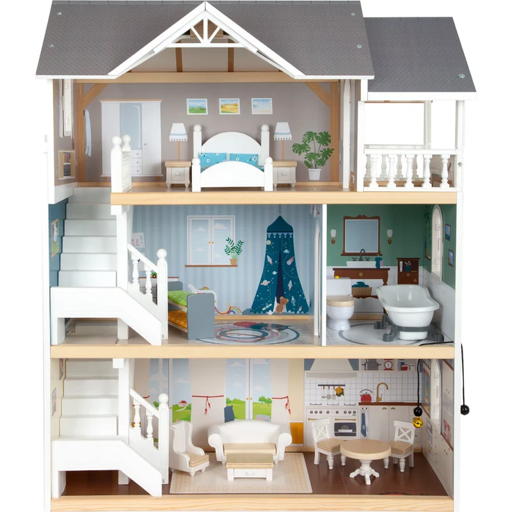 Small Foot 11802 'Puppenhaus Stadtvilla', ab 3 Jahren, 63 x 32 x 76 cm, aus Holz – Bild 2