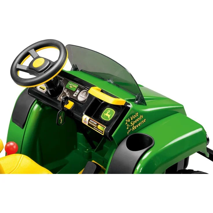 Peg Pérego Elektro-Traktor 'John Deere Gator HPX' 12 Volt, grün/gelb, ab 3 Jahren – Bild 2