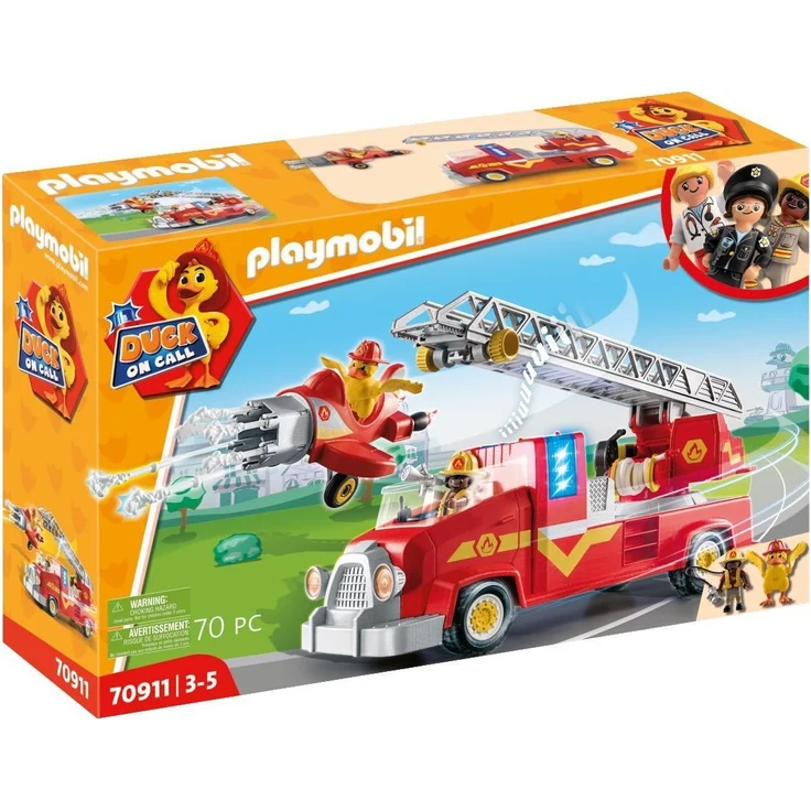 Playmobil DUCK ON CALL 70911 'Feuerwehr Truck', 70 Teile, ab 3 Jahren – Bild 1