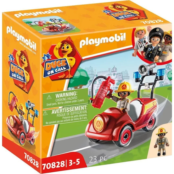 Playmobil DUCK ON CALL 70828 'Mini-Auto Feuerwehr', 23 Teile, ab 3 Jahren – Bild 1