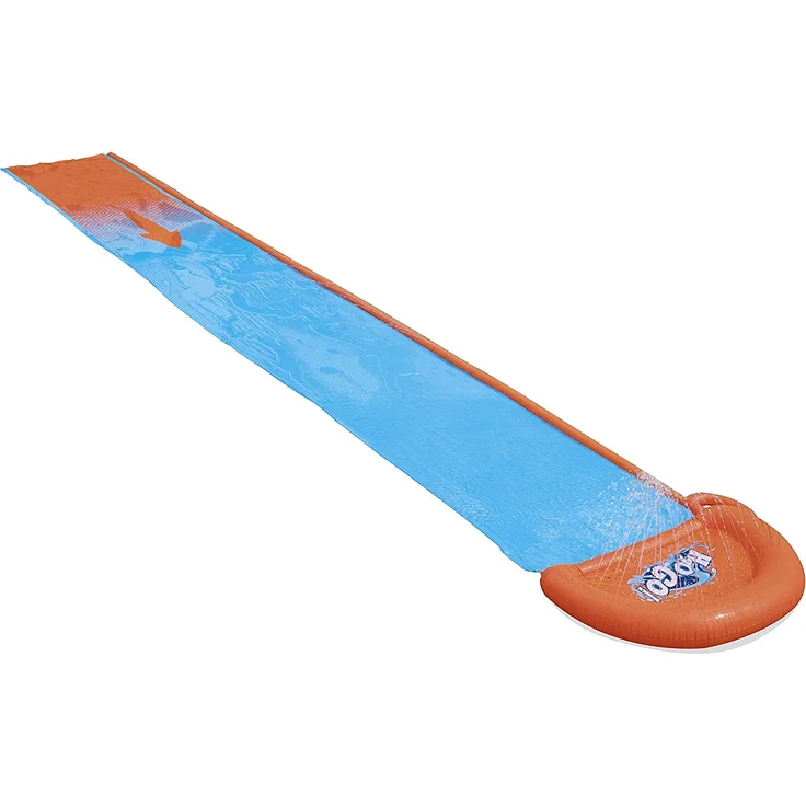 Bestway H2OGO! 'Single' Wasserrutsche, 488 x 82 cm, integrierter Wassersprinkler, einfacher Anschluss an Gartenschlauch – Bild 1
