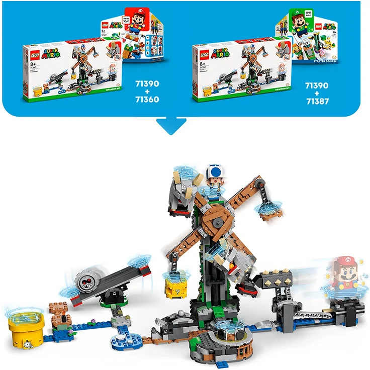 LEGO Super Mario 71390 'Reznors Absturz - Erweiterungsset', 862 Teile, ab 8 Jahren – Bild 4