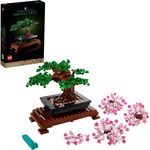 LEGO Icons 10281 'Bonsai Baum', 878 Teile, ab 18 Jahren, inkl. klassischen grünen Blättern und rosafarbenen Kirschblüten