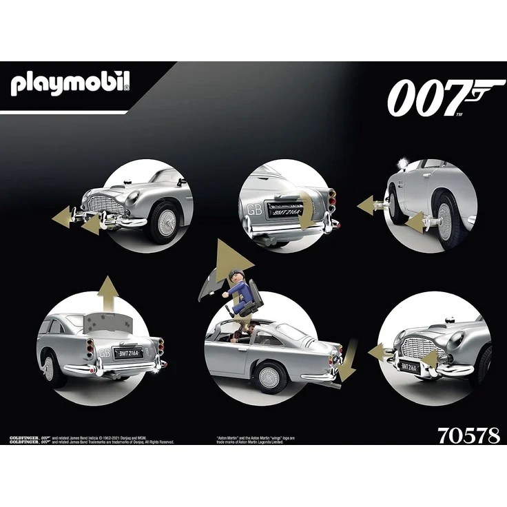 PLAYMOBIL Aston Martin 70578 'James Bond Aston Martin DB5 - Goldfinger Edition', 54 Teile, ab 5 Jahren – Bild 3