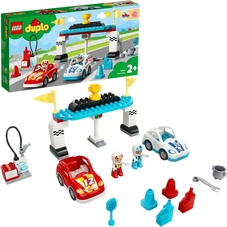 LEGO DUPLO 10947 'Rennwagen', 44 Teile, ab 2 Jahren – Bild 1