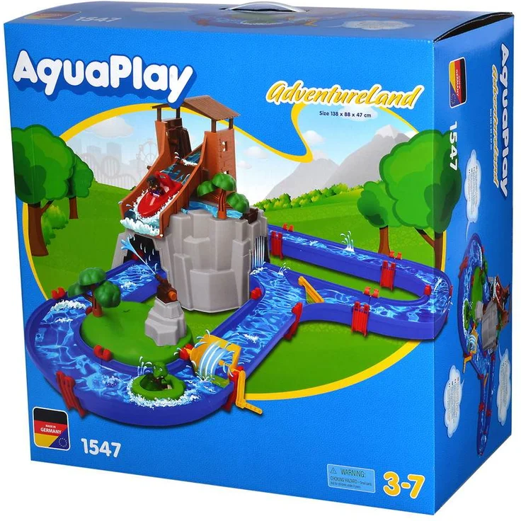 AquaPlay 'AdventureLand' Wasserstraße, 47 x 88 x 138 cm, inkl. 2 Booten und Tierfiguren – Bild 6