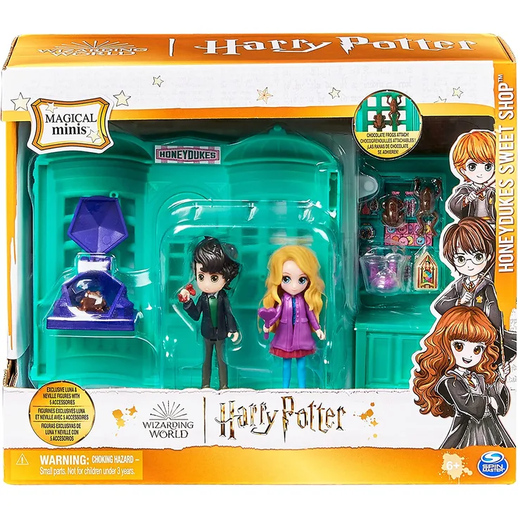 Wizarding World Harry Potter - Honeydukes (Honigtopf) Spielset mit Luna Lovegood und Neville Longbottom Sammelfiguren Aktion/Abenteuer Harry Potter 6 Jahr(e) Mehrfarbig