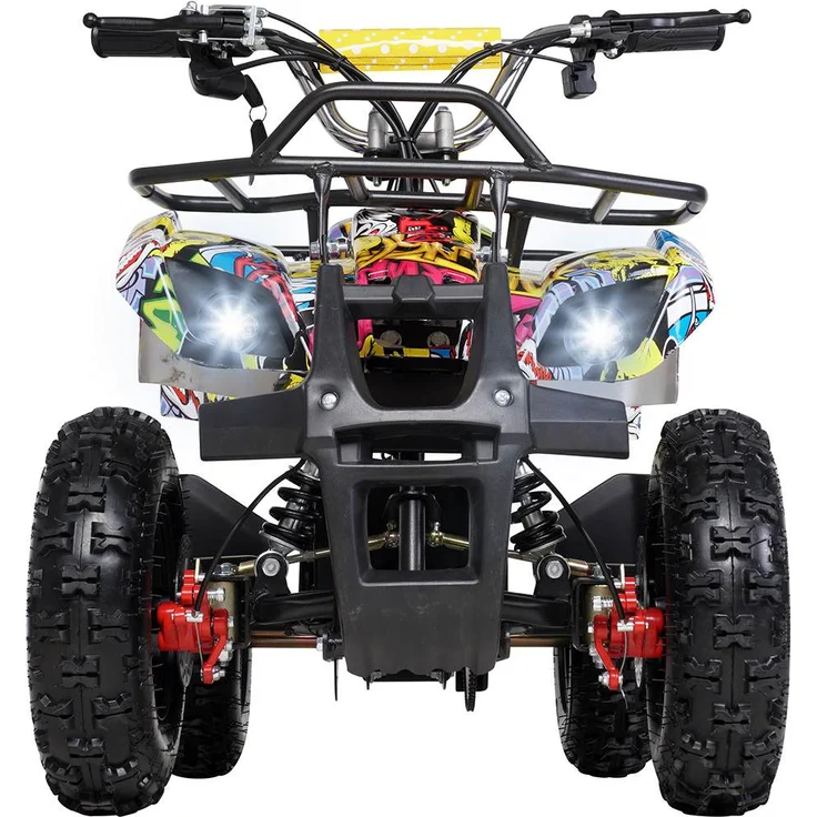 Elektro Quad Miniquad Kinder Atv Torino 1000Watt Pocketquad Racer Kid Pocketbike (Gelb Graffiti) – Bild 3