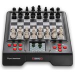 Millennium 'Karpov Schachschule' Brettspiel, ab 7 Jahren, 1 - 2 Spieler, Schachcomputer inkl. Schachbuch