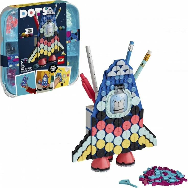 LEGO DOTS 41936 'Raketen Stiftehalter', 321 Teile, ab 6 Jahren - Preisvergleich – Bild 1