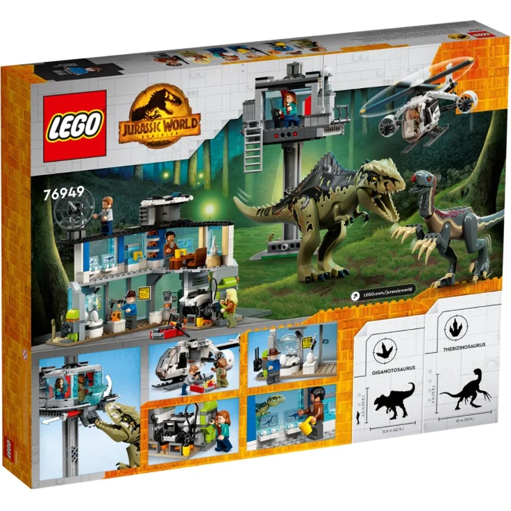LEGO Jurassic World 76949 'Giganotosaurus & Therizinosaurus Angriff', 810 Teile, ab 9 Jahren – Bild 4