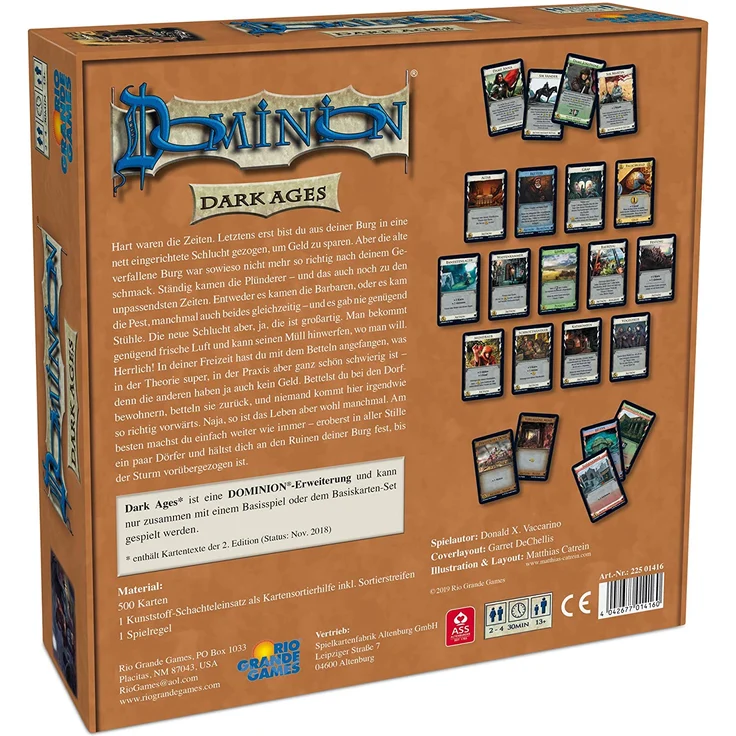 Rio Grande Games 'Dominion Erweiterung - Dark Ages', 500 Karten, nur mit Basisspiel spielbar - Preisvergleich – Bild 3