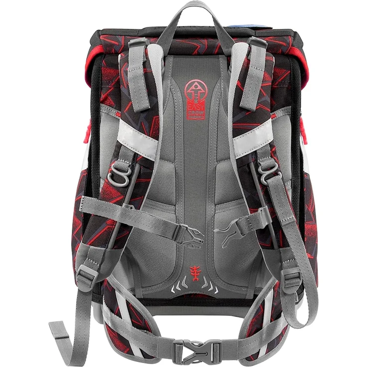 Step by Step Space 'Ninja Yuma', Schulranzen-Set, 5-teilig, 20 Liter, schwarz-rot – Bild 4