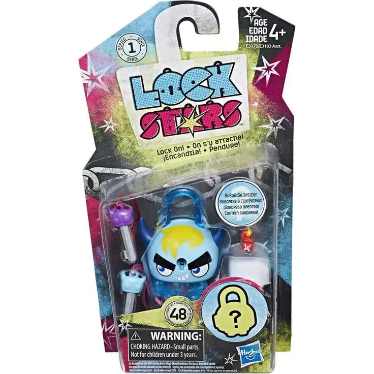 Lock Stars Basic Series 1 - Blaues gehörntes Monster
