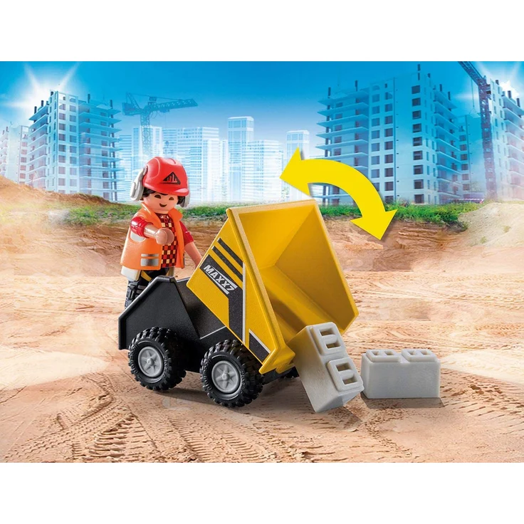 Playmobil City Action 70742 'Baustelle mit Kipplaster', 82 Teile, ab 4 Jahren – Bild 5