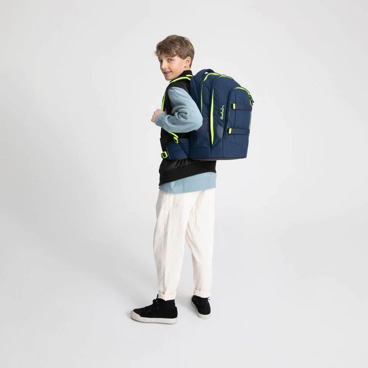 Satch Pack 'toxic yellow', Schulrucksack, 45 x 22 x 30 cm (HxTxB), 30 L – Bild 4