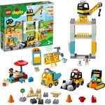 LEGO DUPLO 10933 'Große Baustelle mit Licht und Ton', 123 Teile, ab 2 Jahren