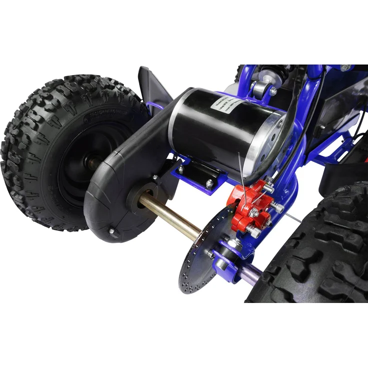 Elektro Quad Miniquad Kinder Racer 1000 Watt Pocket Kinderquad Pocketbike ATV (Schwarz/Blau) – Bild 10