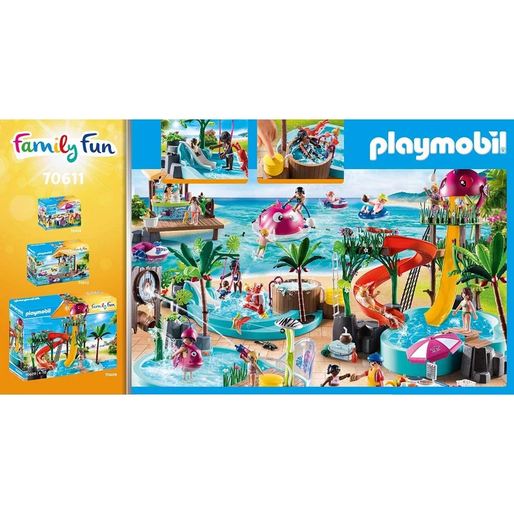 Playmobil Family Fun 70611 'Kinderbecken mit Whirlpool', 42 Teile, ab 4 Jahren – Bild 4